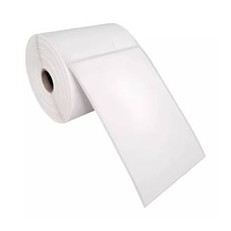 ETIQUETA ADESIVA COUCHE 1 CARREIRA - 100MM X 150MM - BRANCA - UN - AUTOMATECH