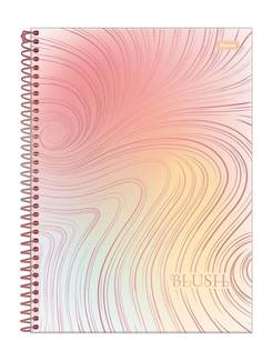 CADERNO UNIV CAPA DURA 1X1 80FLS - BLUSH - PCT 4 - FORONI