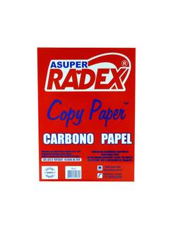 PAPEL CARBONO A4 100FLS - AZUL - UN - RADEX
