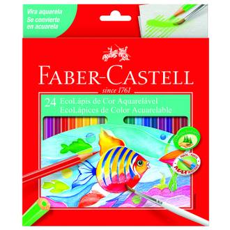 LAPIS DE COR AQUARELAVEL SEXTAVADO - C/24 - UN - FABER