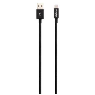 CABO USB - LIGHTNING NYLON 1,5M - EUAL 15NP - PRETO - UN - INTELBRAS