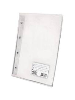 PASTA CATALOGO C/10 ENV GROSSO OFICIO - 5028TR - TRANSPARENTE - UN - DAC