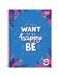 CADERNO UNIV CAPA DURA 16X1 256FLS - PEPPER - PCT 2 - TILIBRA