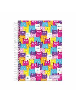 CADERNETA 1/8 CAPA DURA 80LFS - ESPIRAL / 74922-77 - STELLA - UN - JANDAIA