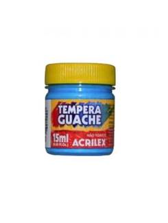 TINTA GUACHE 15ML  - AZUL CELESTE - CX 12 - ACRILEX