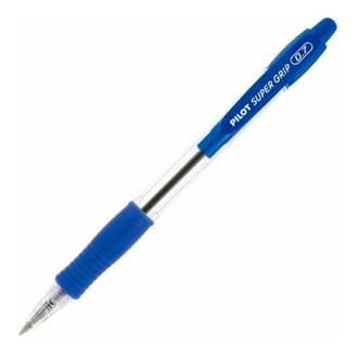 CANETA SUPER GRIP 0.7MM - AZUL - CX 12 - PILOT