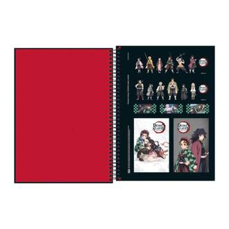 CADERNO UNIV CAPA DURA 10X1 160FLS - DEMON SLAYER - PCT 4 - TILIBRA
