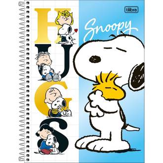 CADERNO UNIV CAPA DURA 1X1 80FLS - 396052 - SNOOPY - UN - TILIBRA