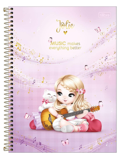 CADERNO UNIV CAPA DURA 1X1 80FLS - 308536 - JOLIE - PCT 4 - TILIBRA