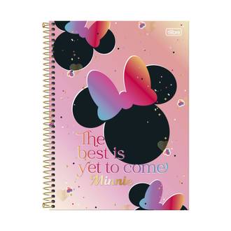 CADERNO UNIV CAPA DURA 12X1 192FLS - MINNIIE - PCT 4 - TILIBRA