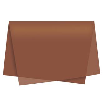 PAPEL SEDA 48X60CM - MARROM - PCT 100 - RIDET