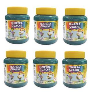 TINTA GUACHE 250ML  - VERD BANDEIRA - CX 06 - ACRILEX