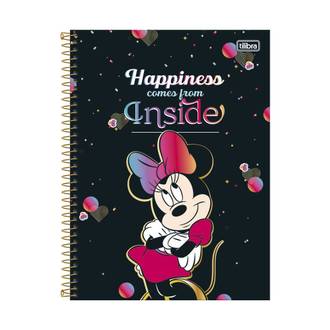 CADERNO UNIV CAPA DURA 12X1 192FLS - MINNIIE - PCT 4 - TILIBRA
