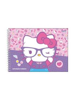 CADERNO DESENHO CAPA DURA 80FLS - ESPIRAL - 72983-26 - HELLO KITTY - UN - JANDAIA