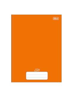 CADERNO BROCHURAO CAPA DURA 96FLS - D+ - LARANJA - PCT 5 - TILIBRA
