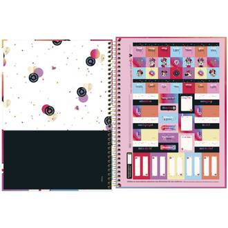 CADERNO UNIV CAPA DURA 12X1 192FLS - MINNIIE - UN - TILIBRA