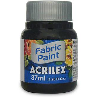 TINTA TECIDO FOSCA 37ML 04140 - PRETO - UN - ACRILEX