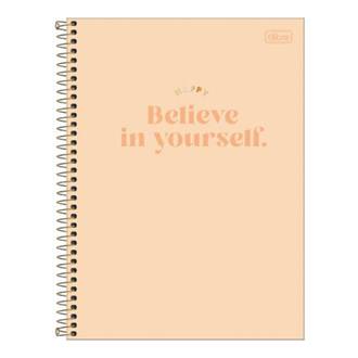 CADERNO UNIV CAPA DURA 1X1 80FLS - HAPPY - PCT 4 - TILIBRA