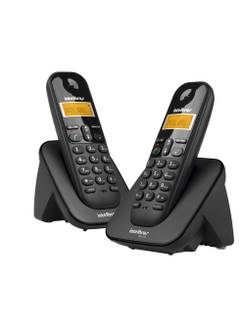 TELEFONE S/FIO C/ ID TS3112 + RAMAL - PRETO - UN - INTELBRAS