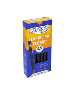LAPISEIRA 0.5 TECNICA LP0512 - PRETO - CX 12 - BRW