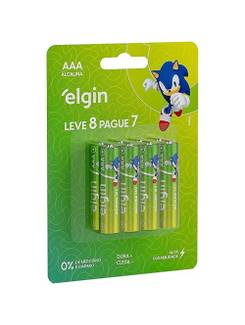 PILHA ALCALINA PALITO AAA C/8 - 82344 - UN - ELGIN