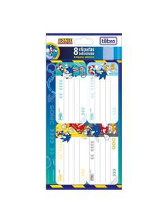 ETIQUETA ADESIVA ESCOLAR  - SONIC - PCT 10 - TILIBRA