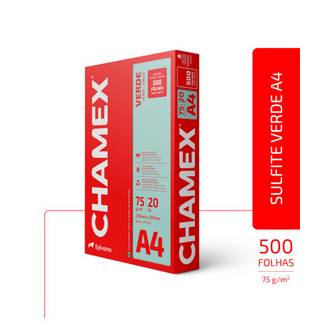 PAPEL CHAMEX COLOR 75G 500FLS - VERDE - UN - CHAMEX
