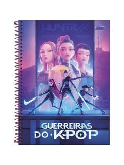 CADERNO UNIV CAPA DURA 1X1 80FLS - 399728 - GUERREIRAS KPOP - UN - TILIBRA