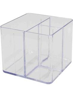 PORTA OBJETOS C/3 DIVISORIAS 3020 - CRISTAL - UN - DELLO