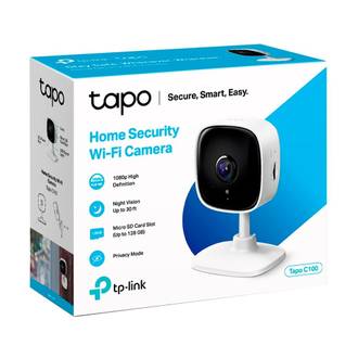CAMERA DE SEGURANCA INTERNA WIFI FULL HD - TAPO C100 - BRANCO - UN - TP-LINK