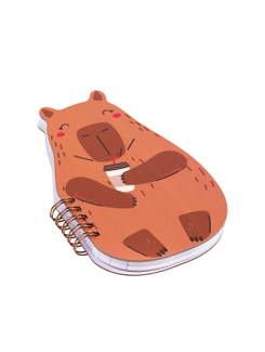 CADERNO PAUTADO CAPA DURA 80FLS - NB - ZOO - UN - BRW