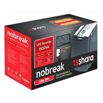 NOBREAK SENOIDAL 1500VA BIVOLT UNIVERSAL - 8 TOMADAS - 4538 - UN - TS SHARA