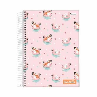 CADERNETA 1/8 CAPA DURA 80LFS - ESPIRAL / 74922-77 - STELLA - UN - JANDAIA