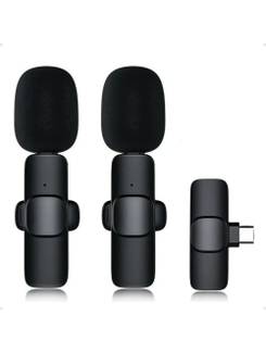 MICROFONE LAPELA USB-C DUPLO S/FIO - 9706 - PRETO - UN - MD9