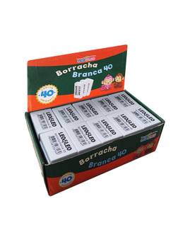 BORRACHA BRANCA 20/40/60 - MED - CX 40 - LEO E LEO