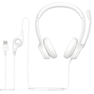 HEADSET USB H390 981-001285 - BRANCO - UN - LOGITECH