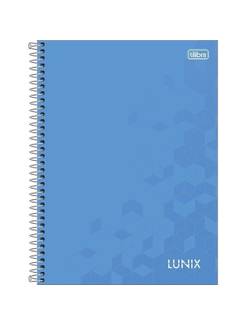 CADERNO UNIV CAPA DURA 1X1 80FLS - LUNIX - PCT 4 - TILIBRA