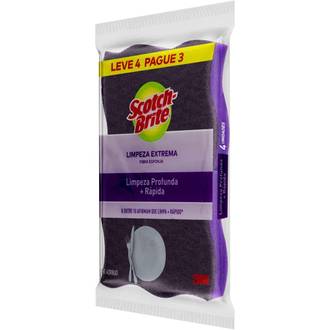 ESPONJA EXTREMA C/4 - SCOTCH-BRITE - UN - 3M