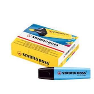 MARCA TEXTO BOSS  - AZUL - CX 10 - STABILO
