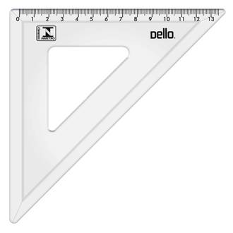 ESQUADRO ACRILICO 45° 8120 - UN - DELLO