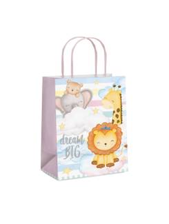 SACOLA DE PAPEL BEBE/INFANTIL SORTIDO-14001623 - 21,5x15x8 P - UN - CROMUS