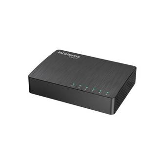 SWITCH 5 PORTAS - 10/100/1000 MBPS - S1005G - PRETO - UN - INTELBRAS