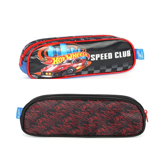 ESTOJO ESCOLAR DUPLO HOT WHEELS - EI42584HW - PRETO - UN - LUXCEL
