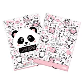 PASTA ELASTICO PLASTICA A4/PANDA - 0272 - ROSA - UN - DELLO