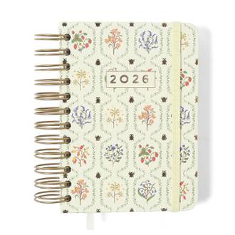AGENDA ESPIRAL JARDIM 11,5X16 - PLANNER OFF WHITE - UN - CICERO