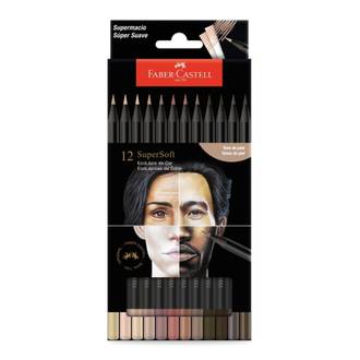 LAPIS DE COR SUPERSOFT 210713 - TONS DE PELE - C/12 - UN - FABER