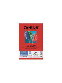 PAPEL IRIS VIVALDE A4 25FLS - 120G - VERMELHO - UN - CANSON