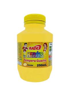 TINTA GUACHE 250ML  - AMARELO - UN - RADEX