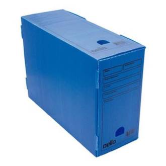 ARQUIVO MORTO POLIDELLO 360X135X250MM - 0025 - AZUL - PCT 10 - DELLO