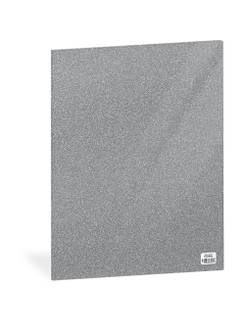 FOLHA EVA GLITTER  - PRATA - PCT 10 - DUBFLEX
